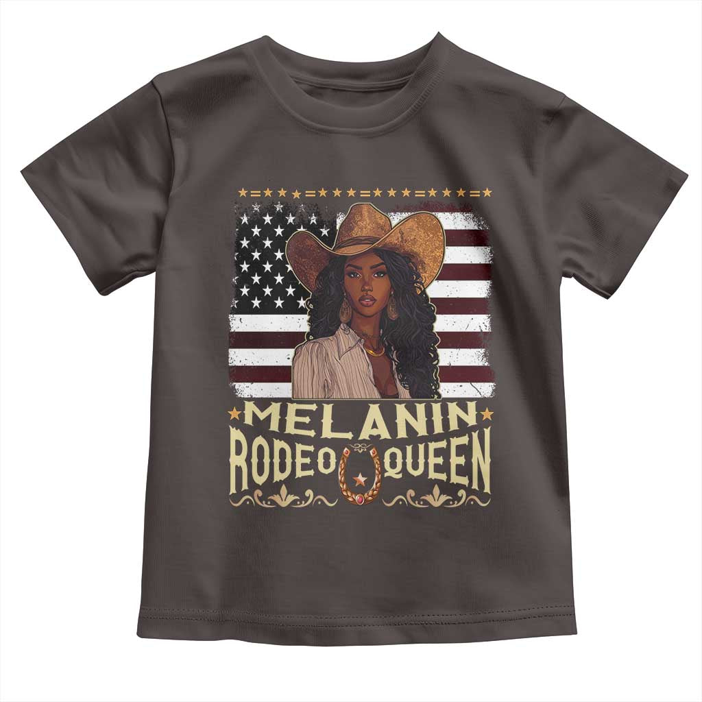 Black Cowgirl Toddler T Shirt Melanin Rodeo Queen African American