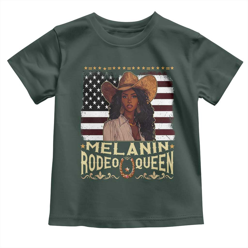 Black Cowgirl Toddler T Shirt Melanin Rodeo Queen African American