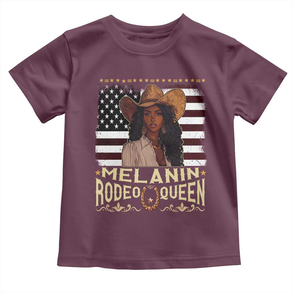 Black Cowgirl Toddler T Shirt Melanin Rodeo Queen African American