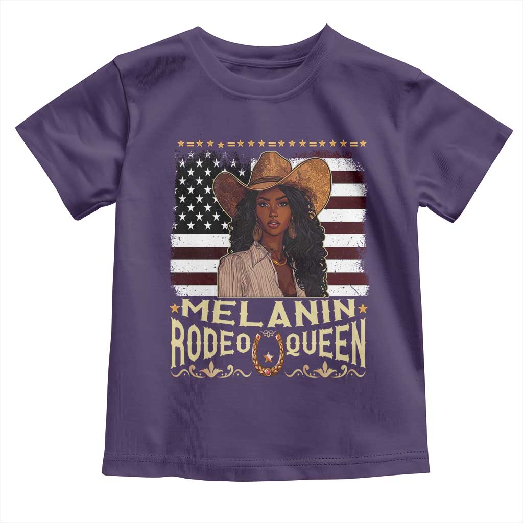 Black Cowgirl Toddler T Shirt Melanin Rodeo Queen African American