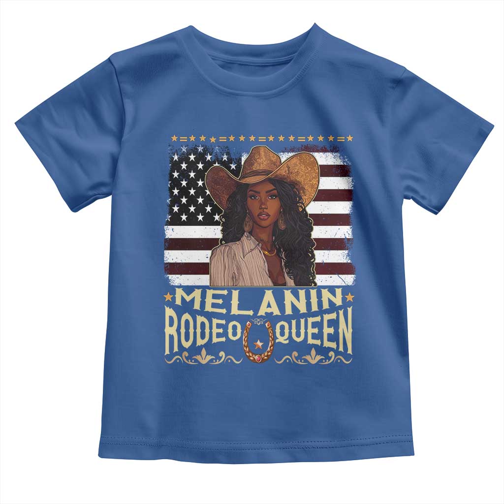 Black Cowgirl Toddler T Shirt Melanin Rodeo Queen African American