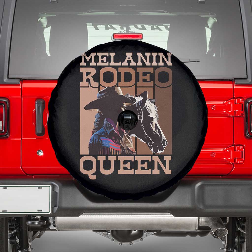 African American Cowgirl Spare Tire Cover Melanin Rodeo Queen