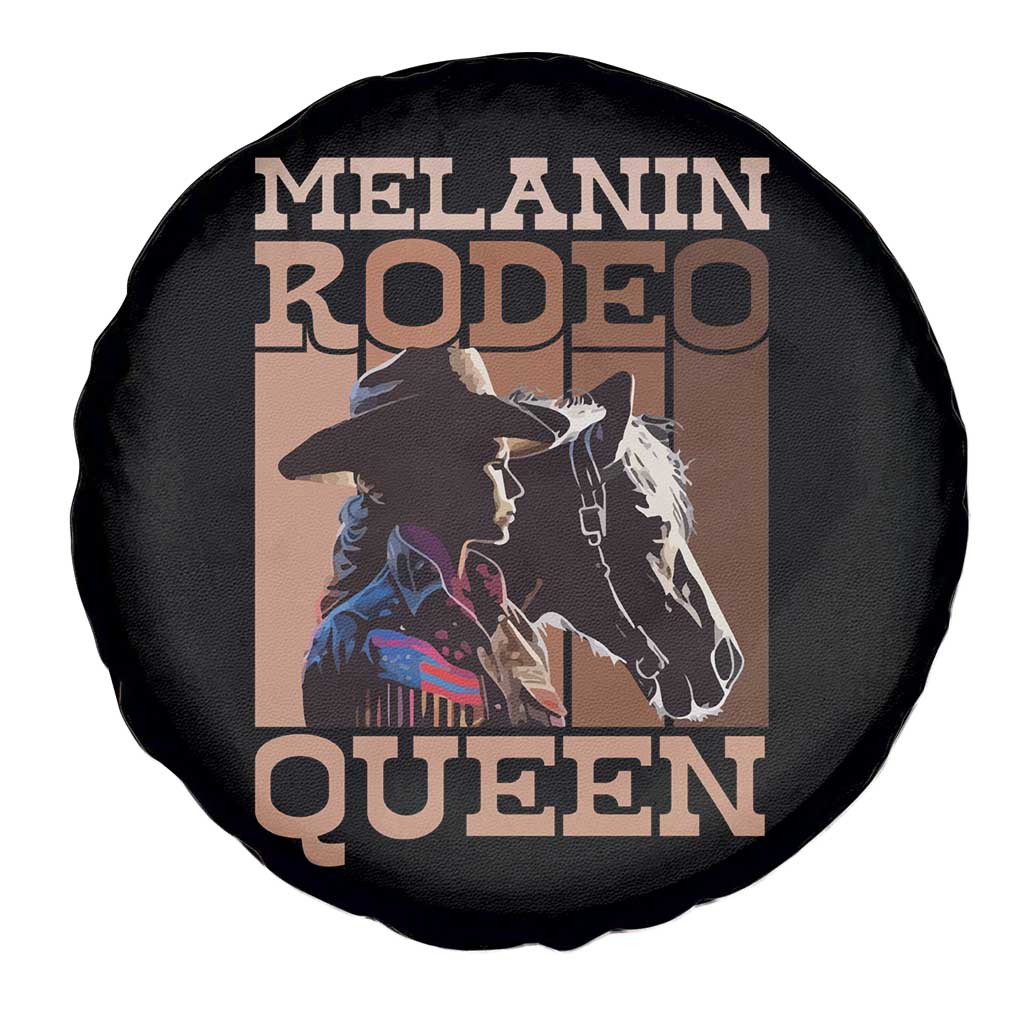 African American Cowgirl Spare Tire Cover Melanin Rodeo Queen
