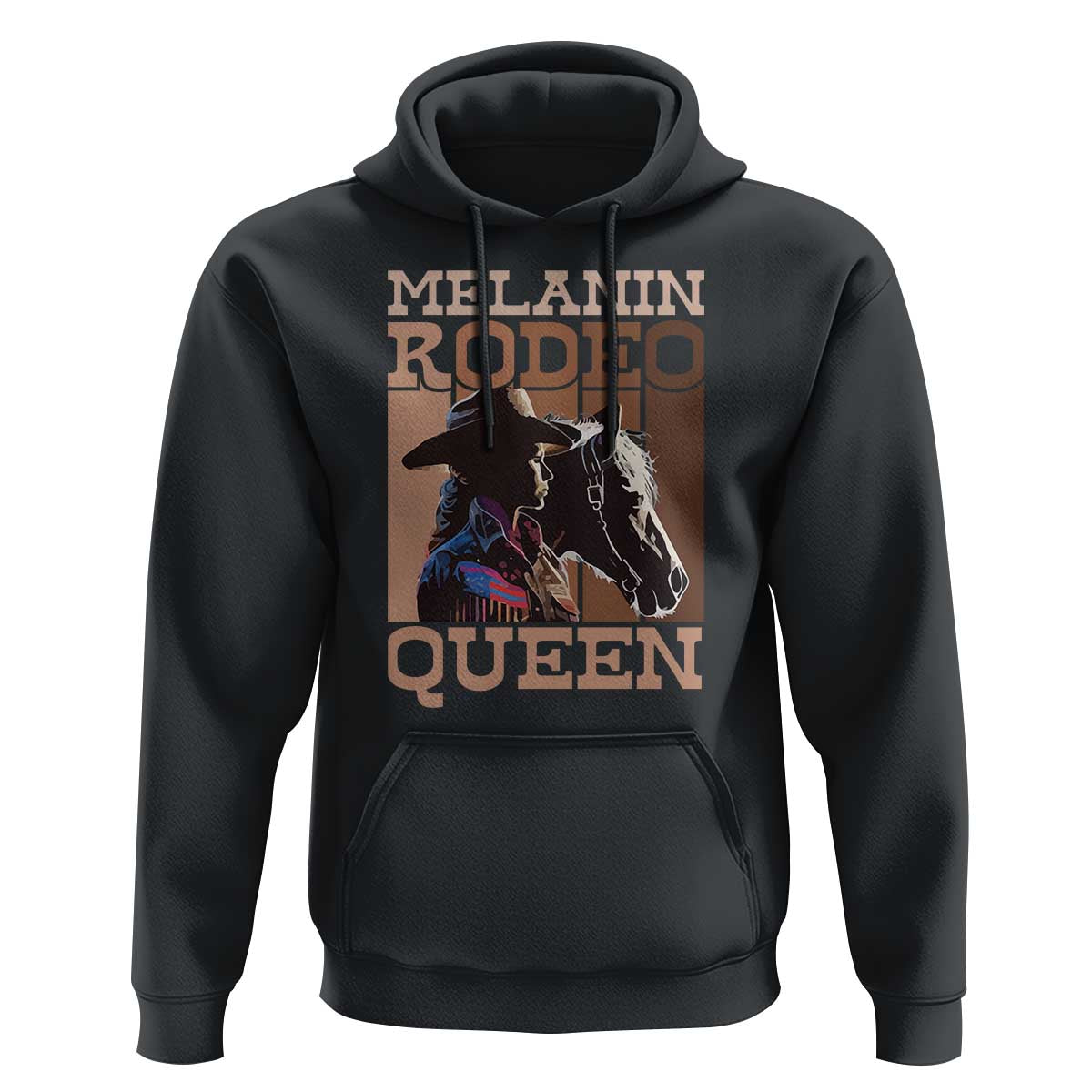 African American Cowgirl Hoodie Melanin Rodeo Queen
