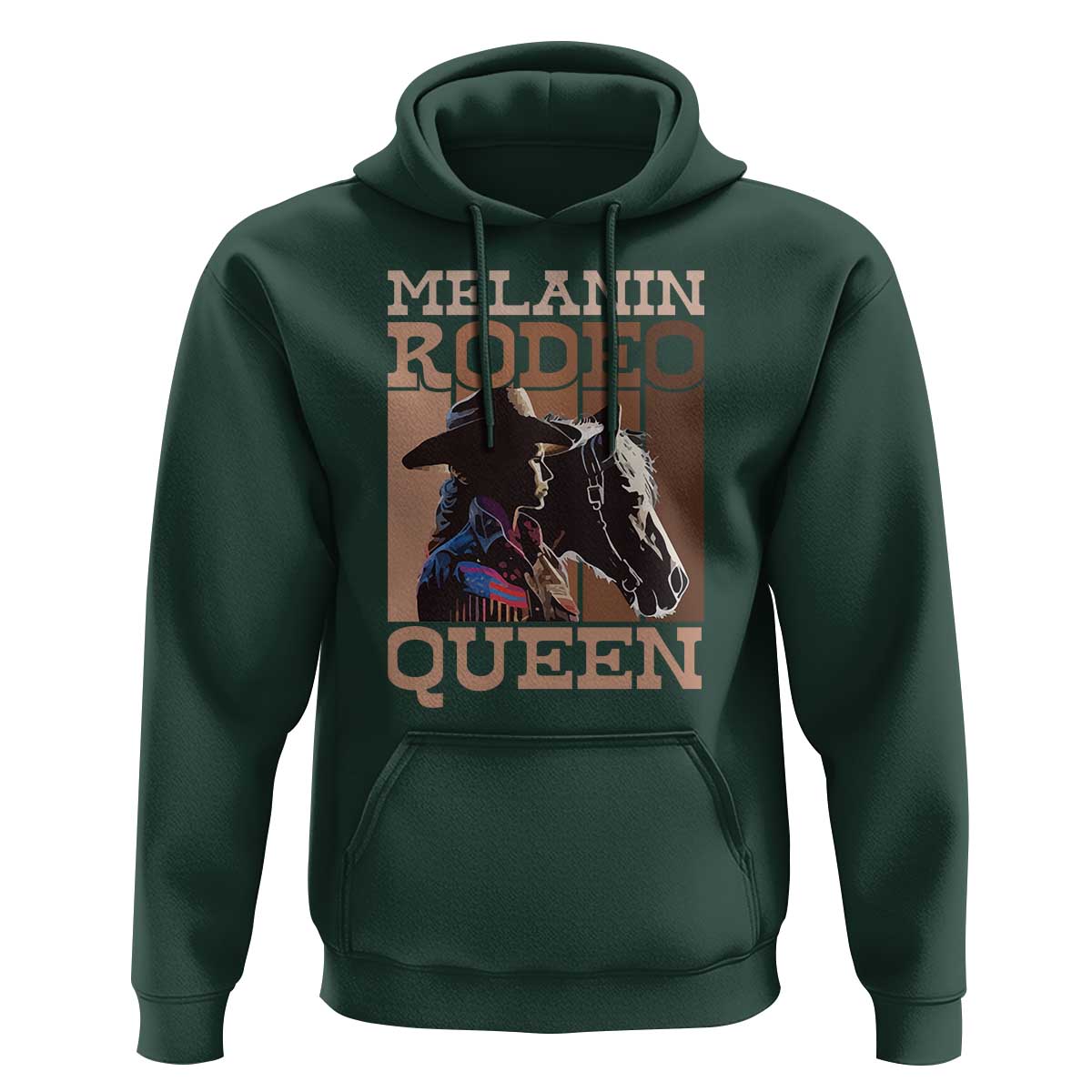 African American Cowgirl Hoodie Melanin Rodeo Queen