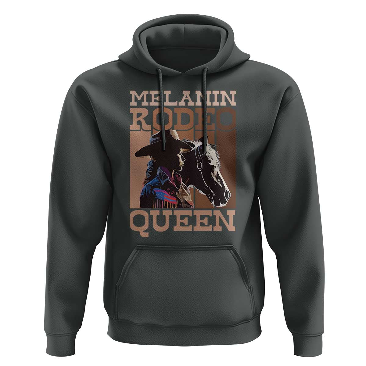 African American Cowgirl Hoodie Melanin Rodeo Queen