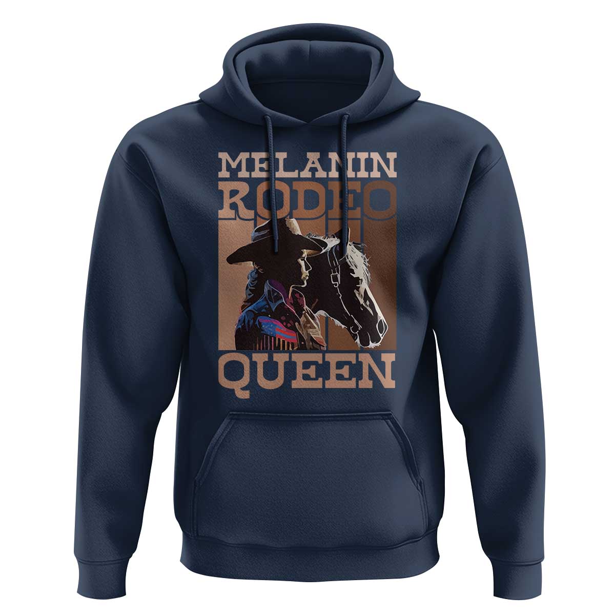 African American Cowgirl Hoodie Melanin Rodeo Queen