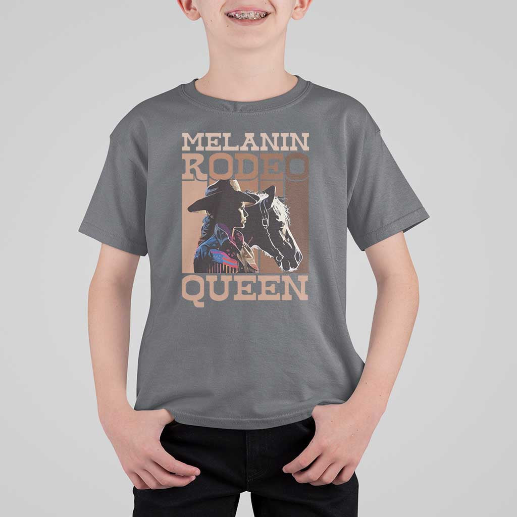 African American Cowgirl T Shirt For Kid Melanin Rodeo Queen
