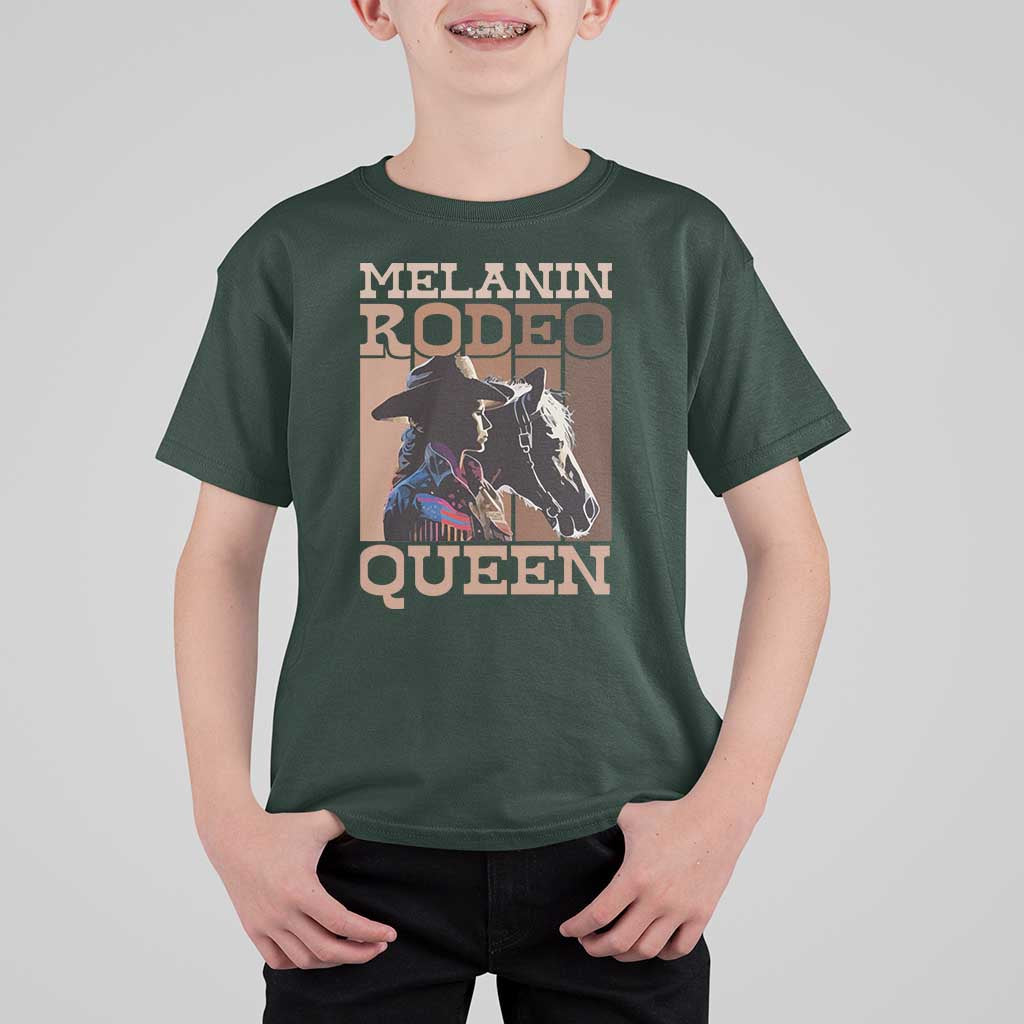 African American Cowgirl T Shirt For Kid Melanin Rodeo Queen