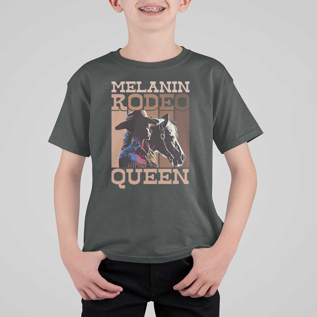 African American Cowgirl T Shirt For Kid Melanin Rodeo Queen