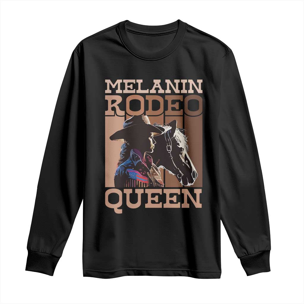 African American Cowgirl Long Sleeve Shirt Melanin Rodeo Queen