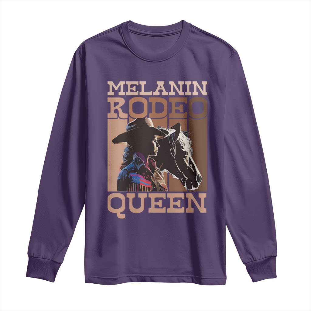 African American Cowgirl Long Sleeve Shirt Melanin Rodeo Queen