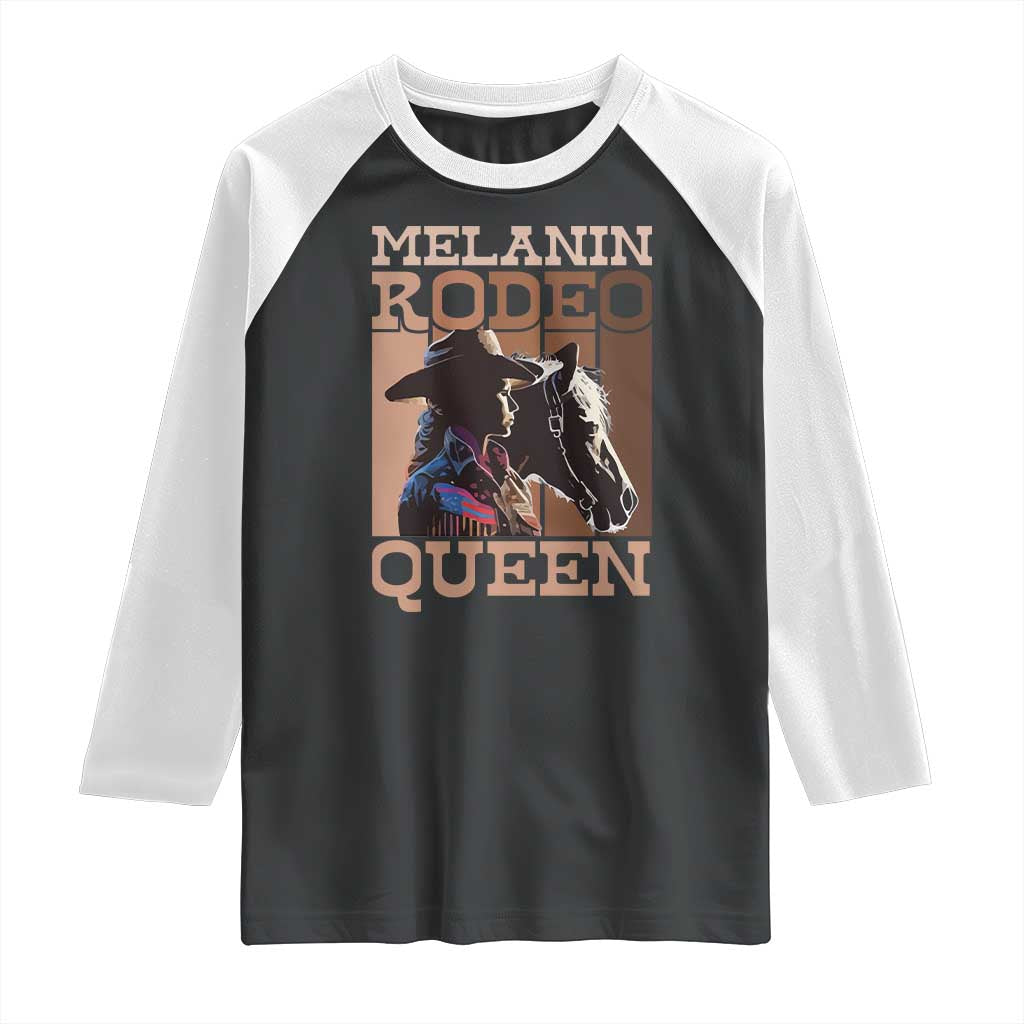 African American Cowgirl Raglan Shirt Melanin Rodeo Queen