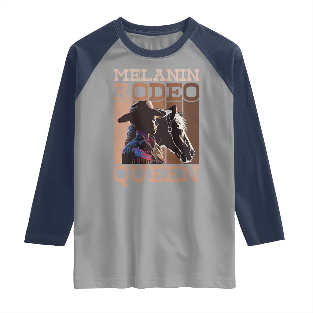African American Cowgirl Raglan Shirt Melanin Rodeo Queen