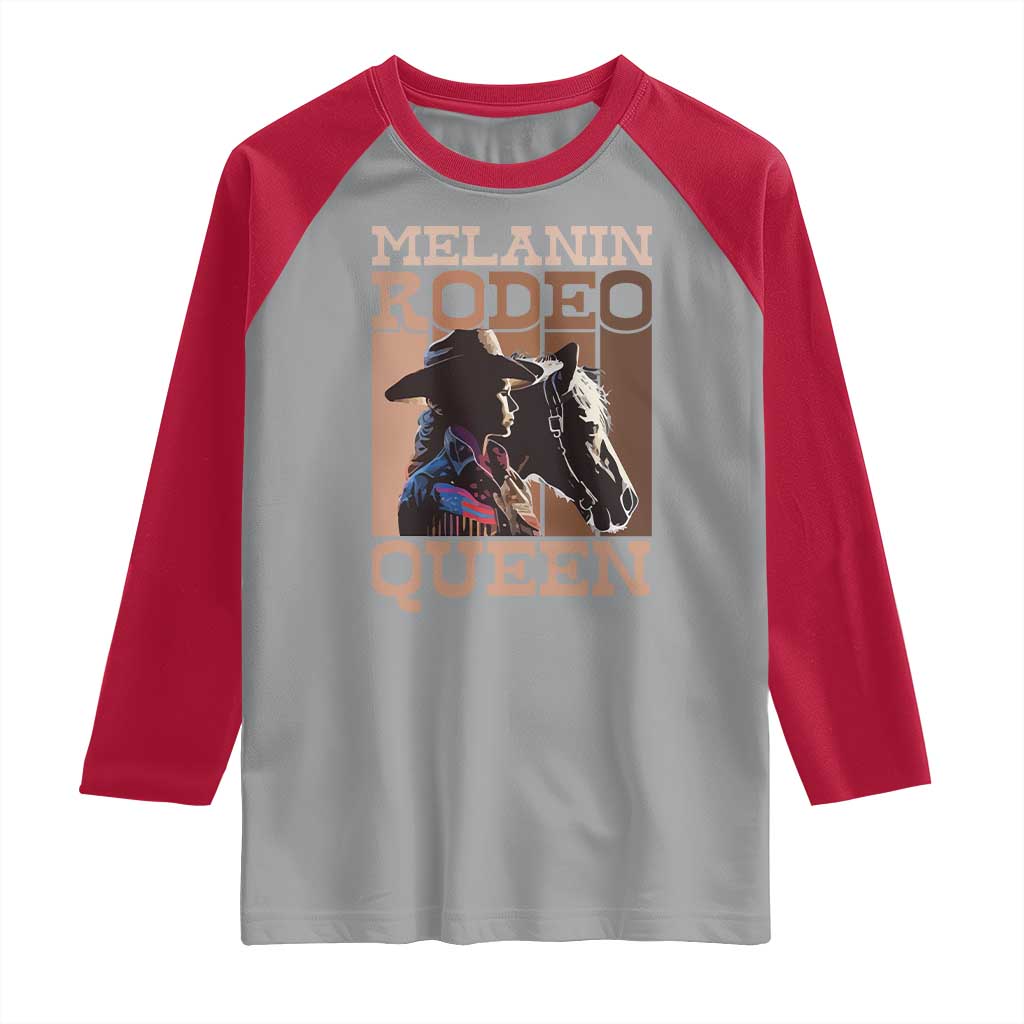 African American Cowgirl Raglan Shirt Melanin Rodeo Queen