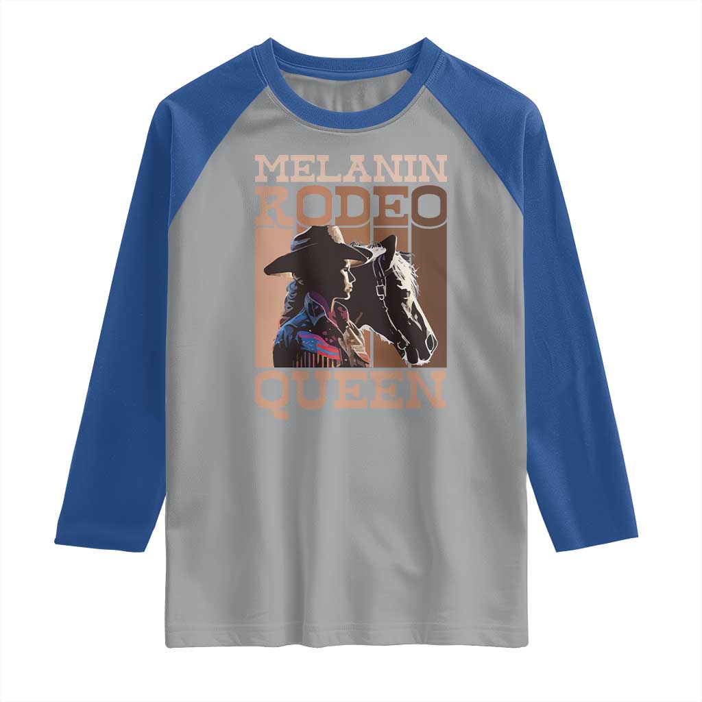 African American Cowgirl Raglan Shirt Melanin Rodeo Queen