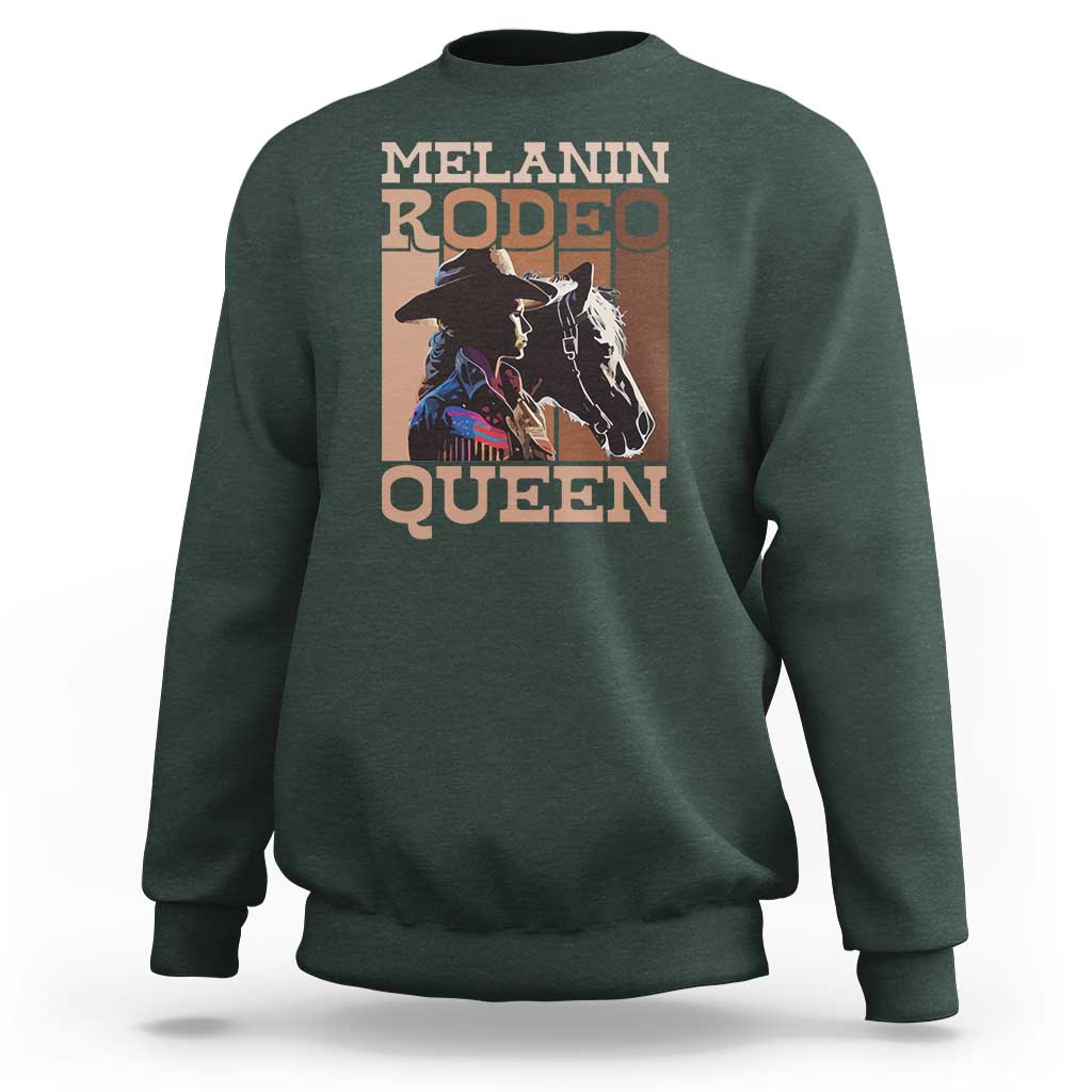 African American Cowgirl Sweatshirt Melanin Rodeo Queen