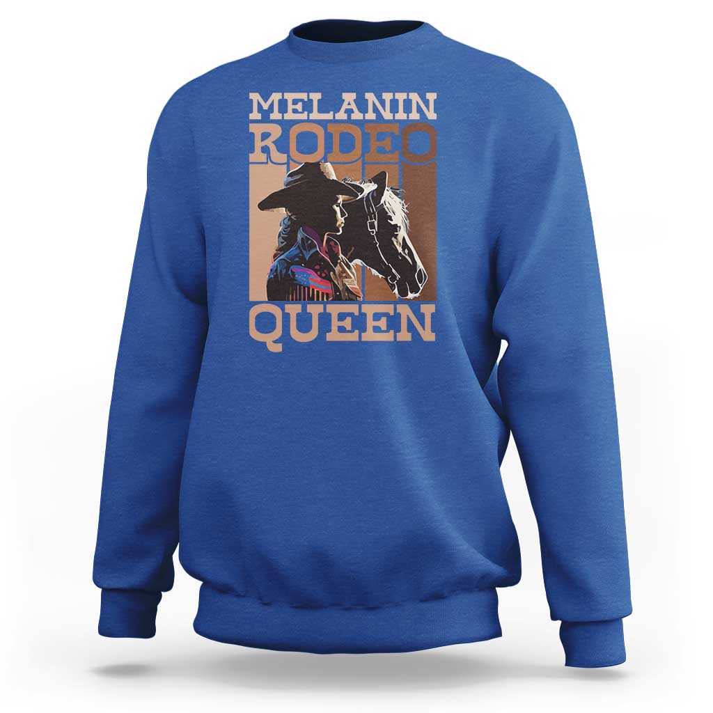 African American Cowgirl Sweatshirt Melanin Rodeo Queen