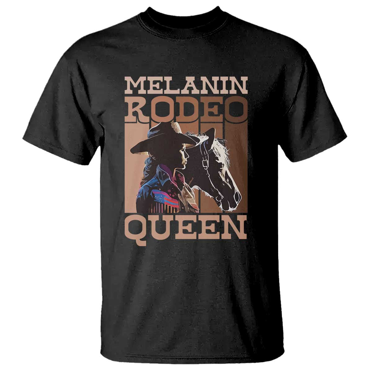 African American Cowgirl T Shirt Melanin Rodeo Queen