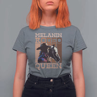 African American Cowgirl T Shirt For Women Melanin Rodeo Queen