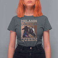 African American Cowgirl T Shirt For Women Melanin Rodeo Queen