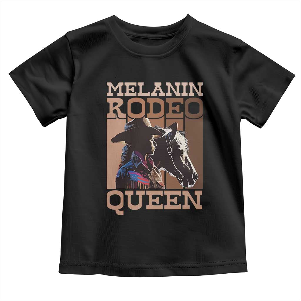 African American Cowgirl Toddler T Shirt Melanin Rodeo Queen