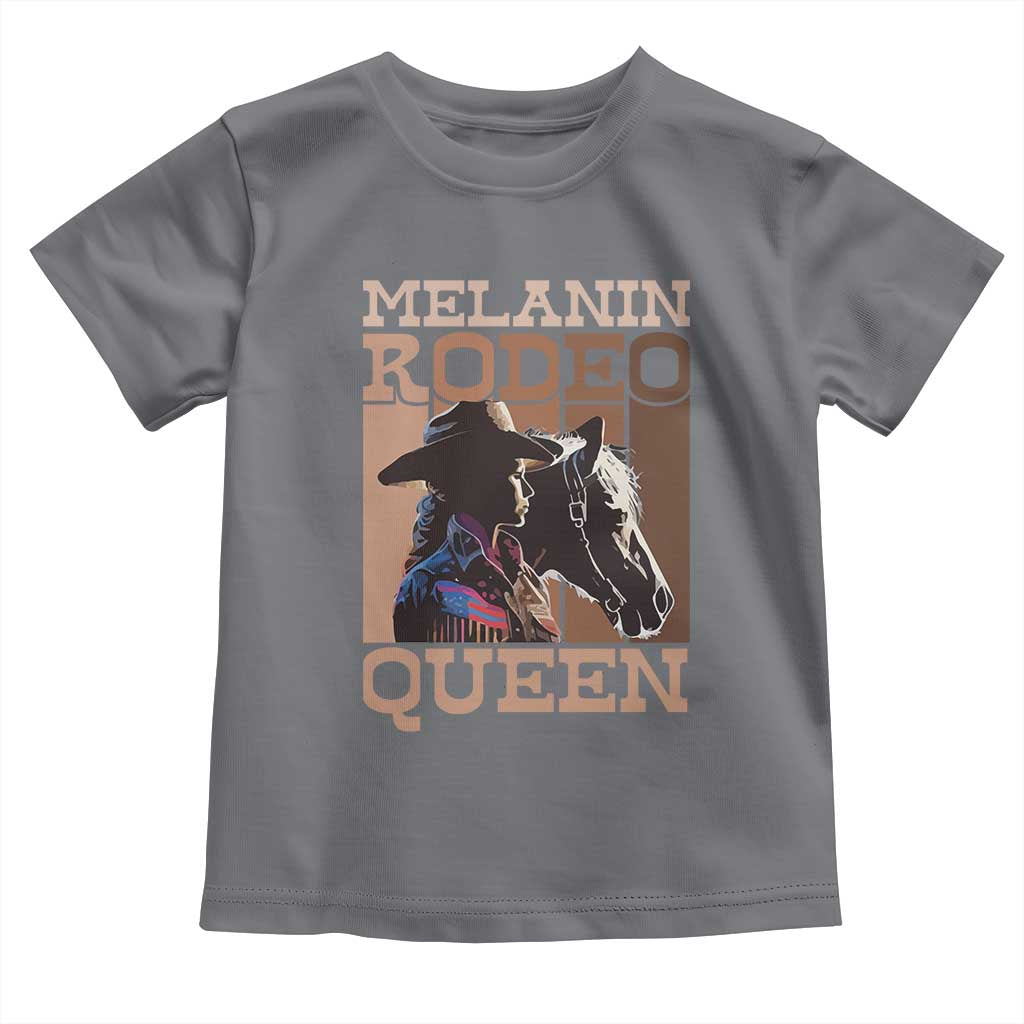 African American Cowgirl Toddler T Shirt Melanin Rodeo Queen