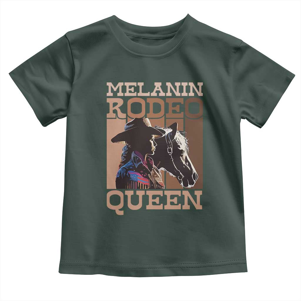African American Cowgirl Toddler T Shirt Melanin Rodeo Queen
