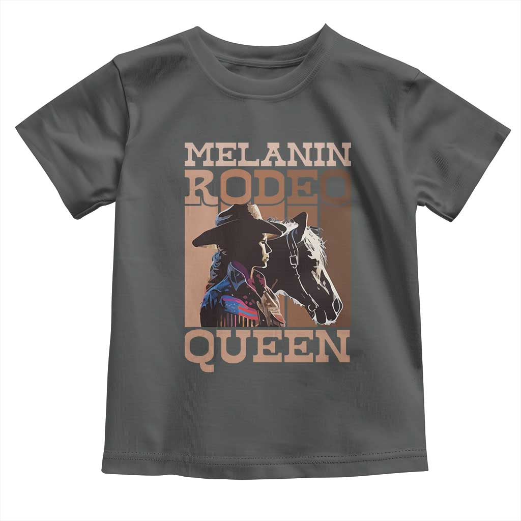 African American Cowgirl Toddler T Shirt Melanin Rodeo Queen