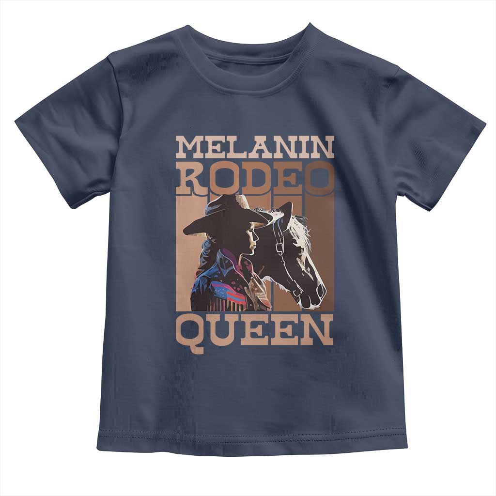 African American Cowgirl Toddler T Shirt Melanin Rodeo Queen
