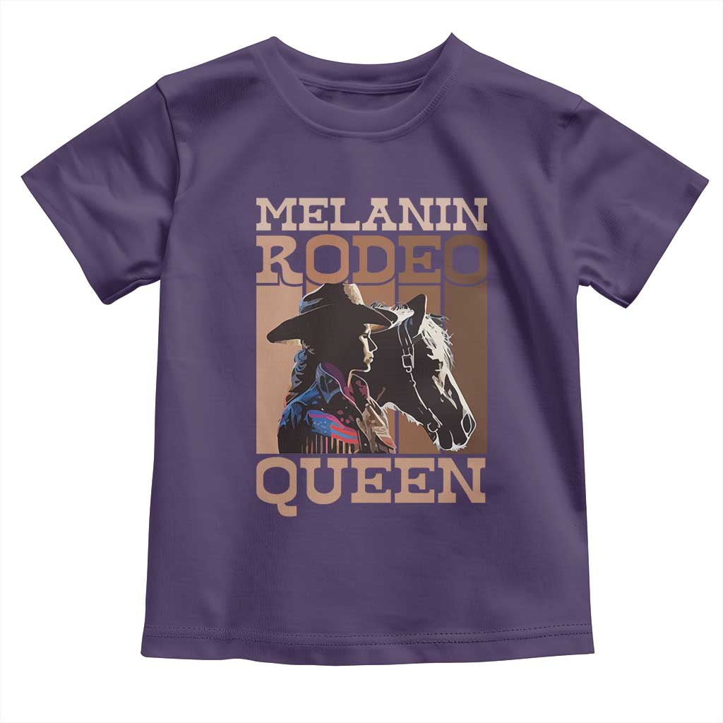African American Cowgirl Toddler T Shirt Melanin Rodeo Queen