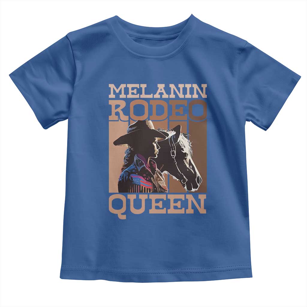 African American Cowgirl Toddler T Shirt Melanin Rodeo Queen