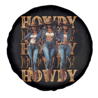Black Cowgirl Spare Tire Cover Howdy Melanin Rodeo Queen
