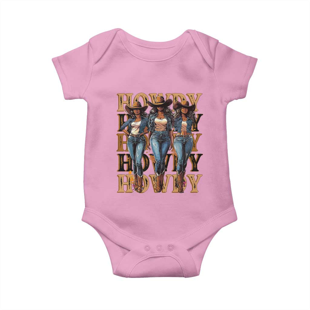 Black Cowgirl Baby Onesie Howdy Melanin Rodeo Queen