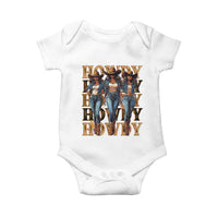 Black Cowgirl Baby Onesie Howdy Melanin Rodeo Queen