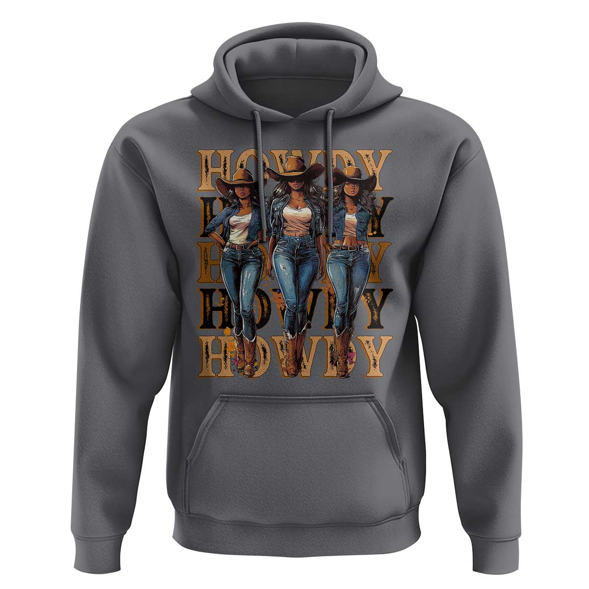Black Cowgirl Hoodie Howdy Melanin Rodeo Queen