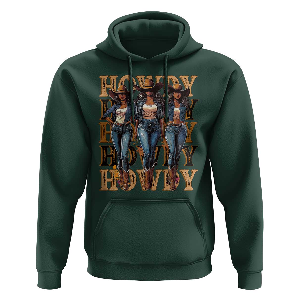 Black Cowgirl Hoodie Howdy Melanin Rodeo Queen