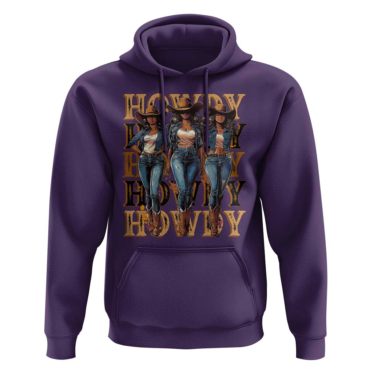 Black Cowgirl Hoodie Howdy Melanin Rodeo Queen