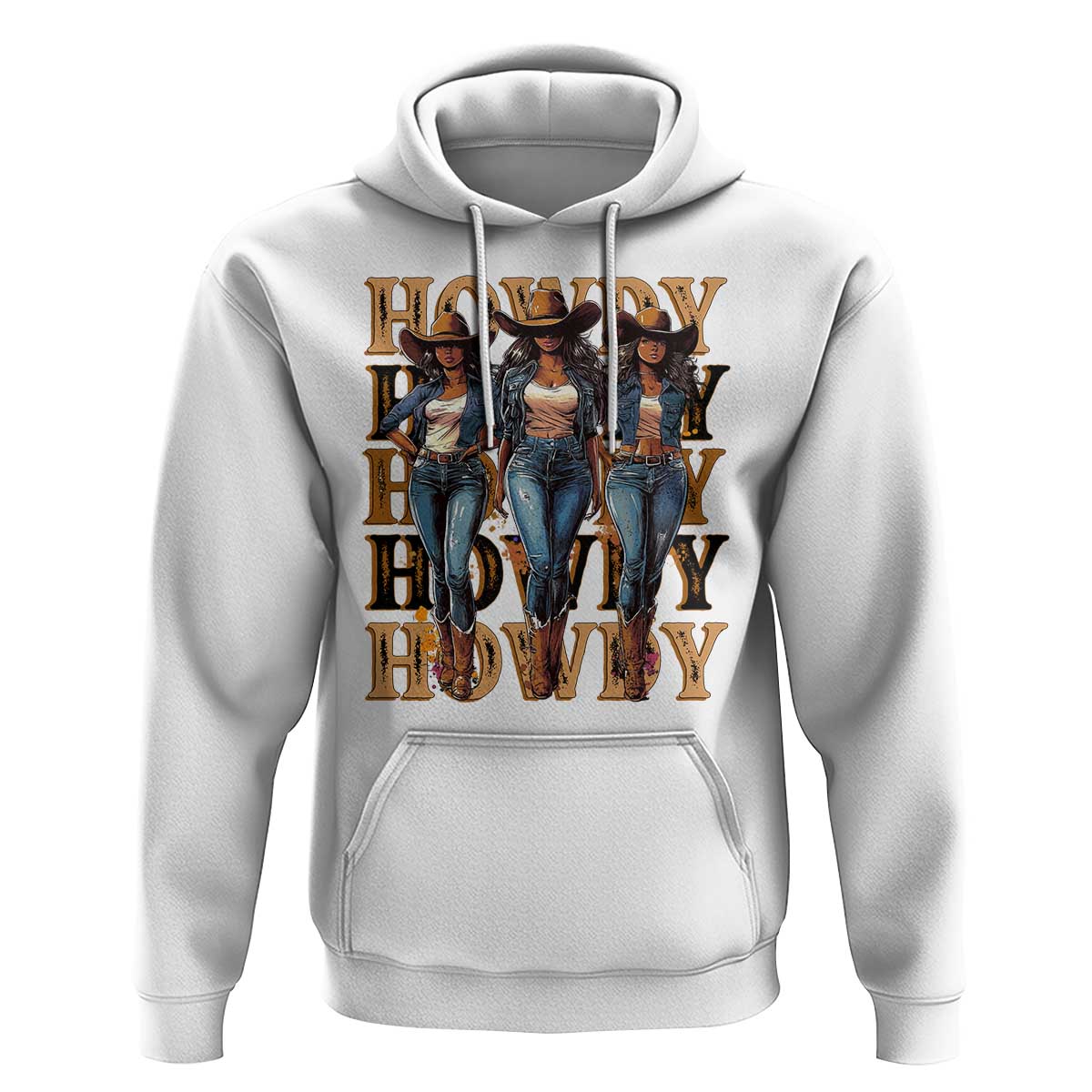 Black Cowgirl Hoodie Howdy Melanin Rodeo Queen