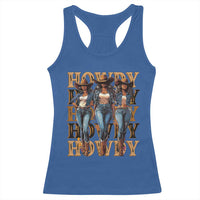 Black Cowgirl Racerback Tank Top Howdy Melanin Rodeo Queen