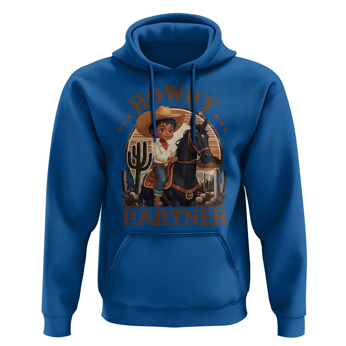 Black Cowboy Hoodie Howdy Partner Black History Month