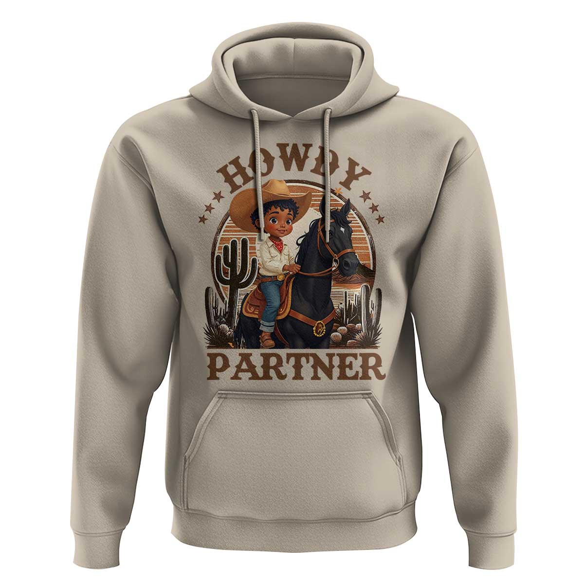 Black Cowboy Hoodie Howdy Partner Black History Month