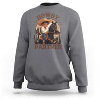 Black Cowboy Sweatshirt Howdy Partner Black History Month