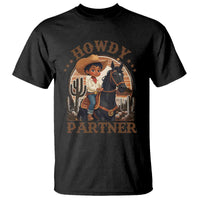 Black Cowboy T Shirt Howdy Partner Black History Month