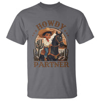 Black Cowboy T Shirt Howdy Partner Black History Month