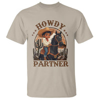 Black Cowboy T Shirt Howdy Partner Black History Month