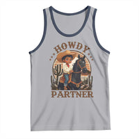 Black Cowboy Tank Top Howdy Partner Black History Month