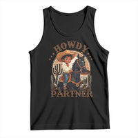 Black Cowboy Tank Top Howdy Partner Black History Month