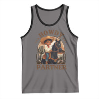 Black Cowboy Tank Top Howdy Partner Black History Month