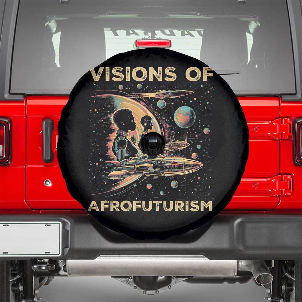 Visions Of Afrofuturism African American Spare Tire Cover Black History And Future